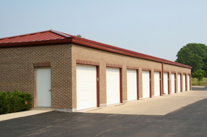 Outdoor Mini Storage White Doors